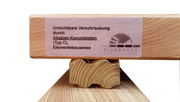 Unsichtbare Verschraubung durch Akazienkammleisten